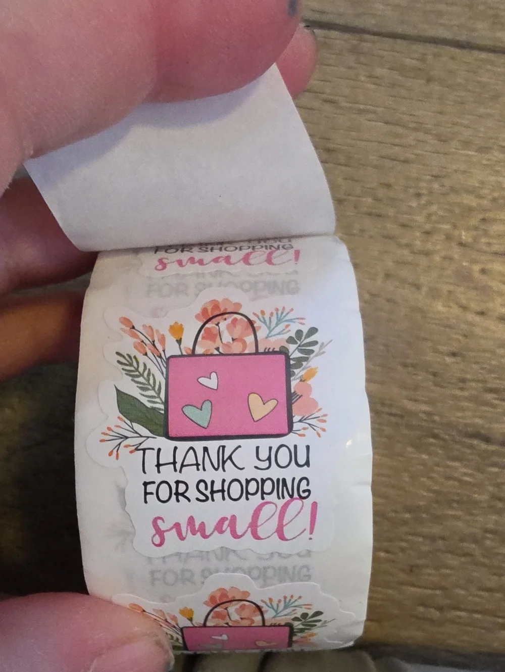 Thank you stickers for shipping